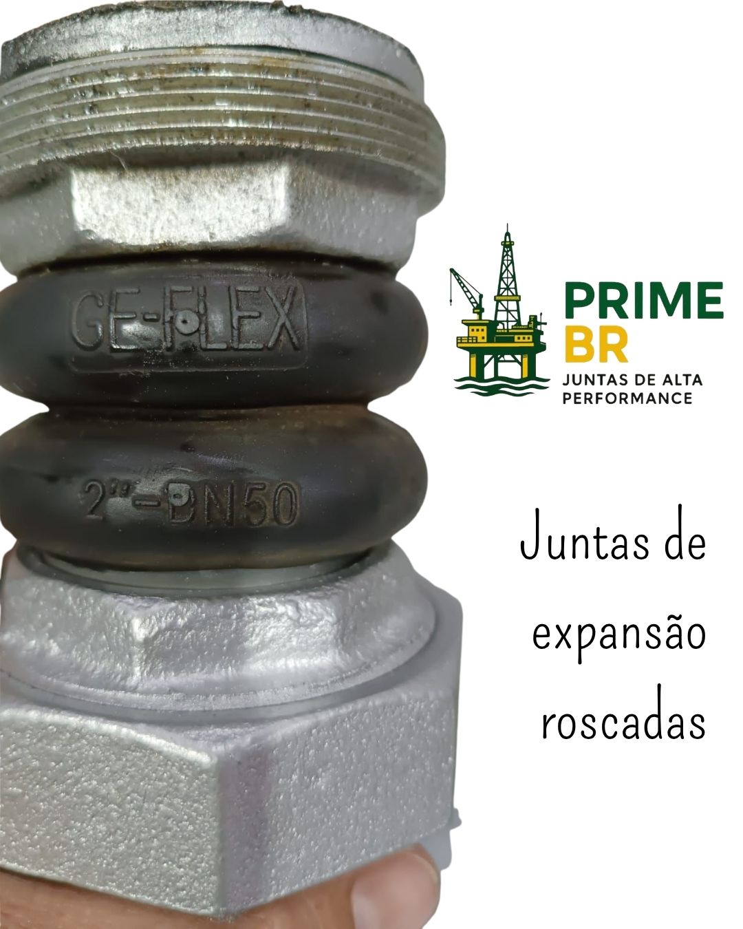 Juntas de Expansão Roscadas – Absorção de Vibração e Dilatação - Imagem 2