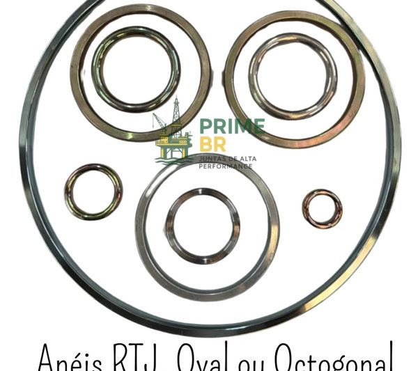 Anéis de Vedação RTJ, Oval e Octogonal – Aço Carbono