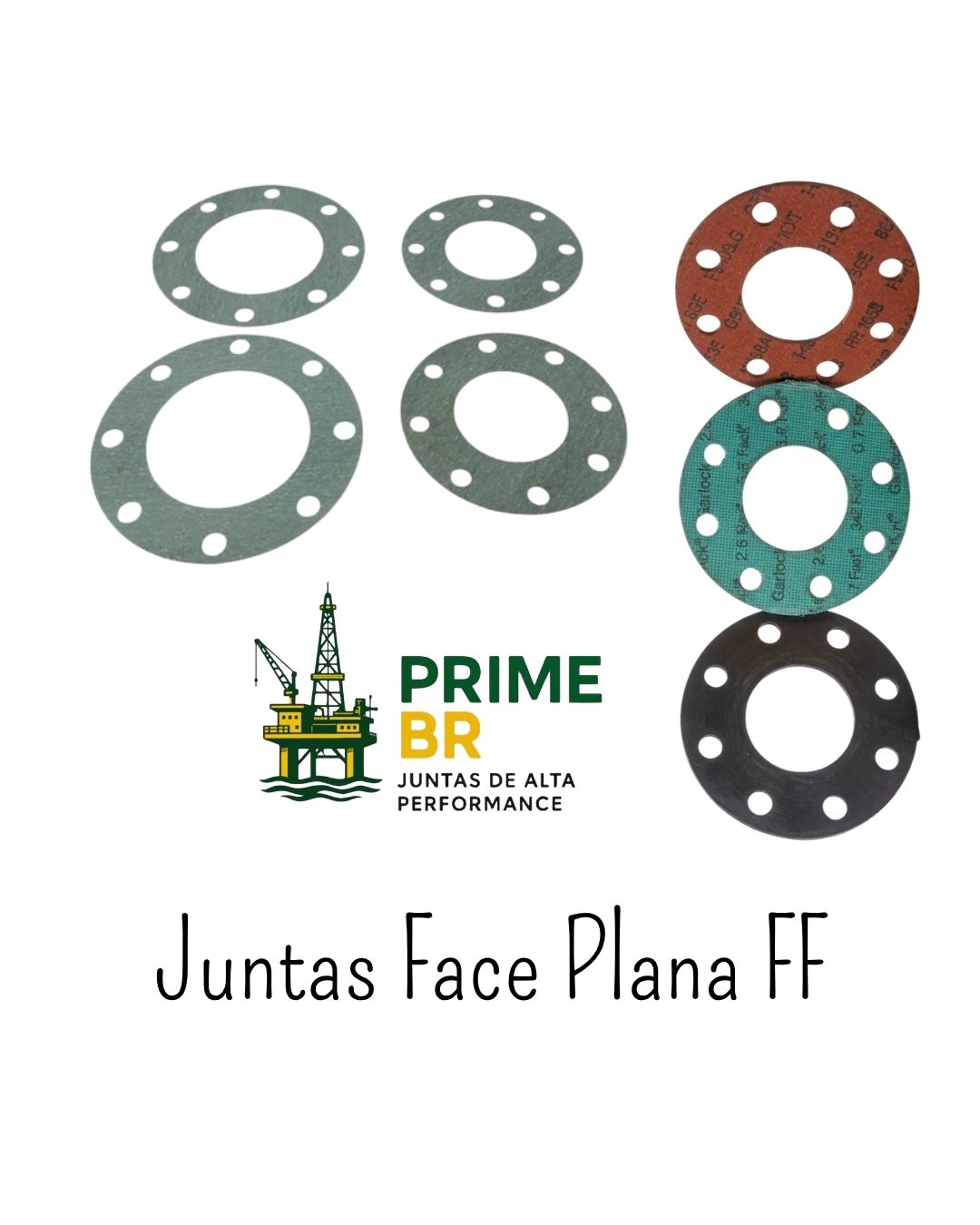 Juntas para Flanges Face Plana (FF) – Vários Materiais e Medidas